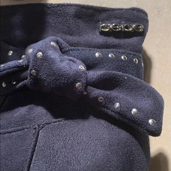 Baby Bebe Suede Boots Studded Infant Size 7Bootie New - Picture 7 of 8